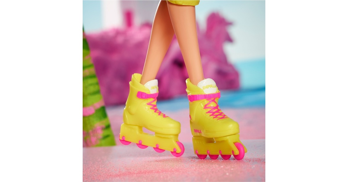 Mattel Barbie The Movie - Margot Robbie als Barbie: Inlineskating-Sammelpuppe
