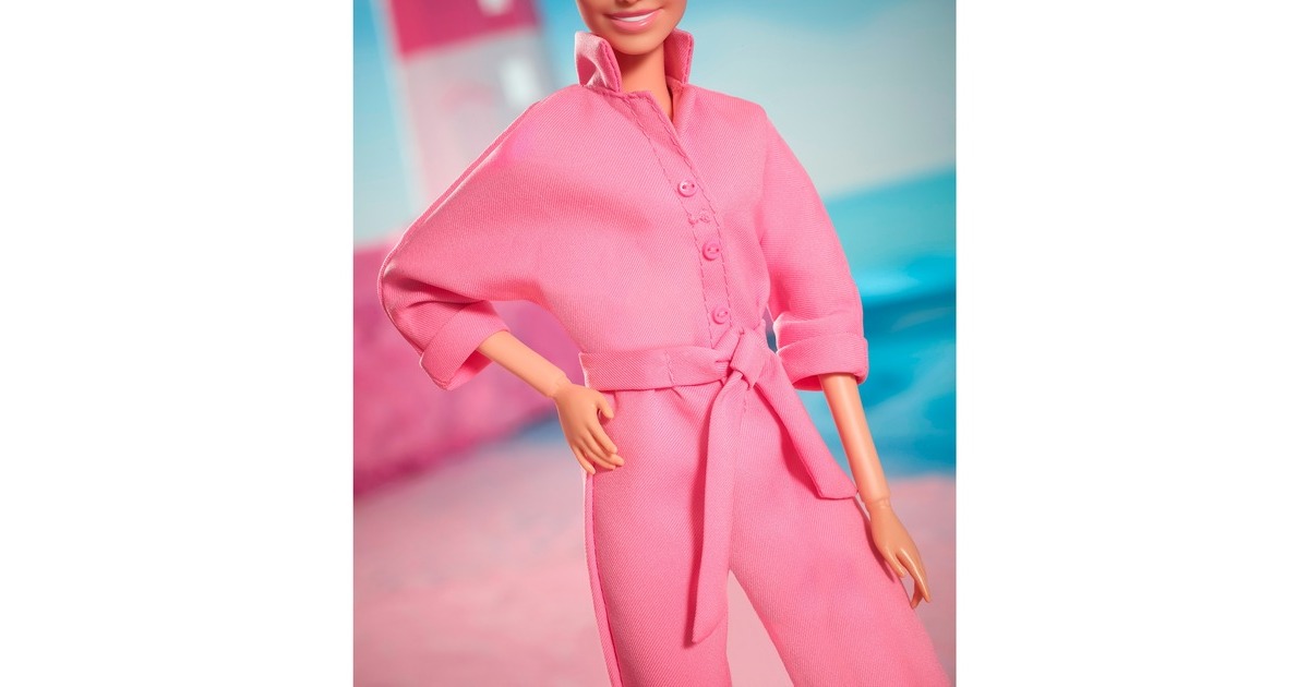 Mattel Barbie The Movie - Margot Robbie als Barbie: Puppe im rosa Jumpsuit