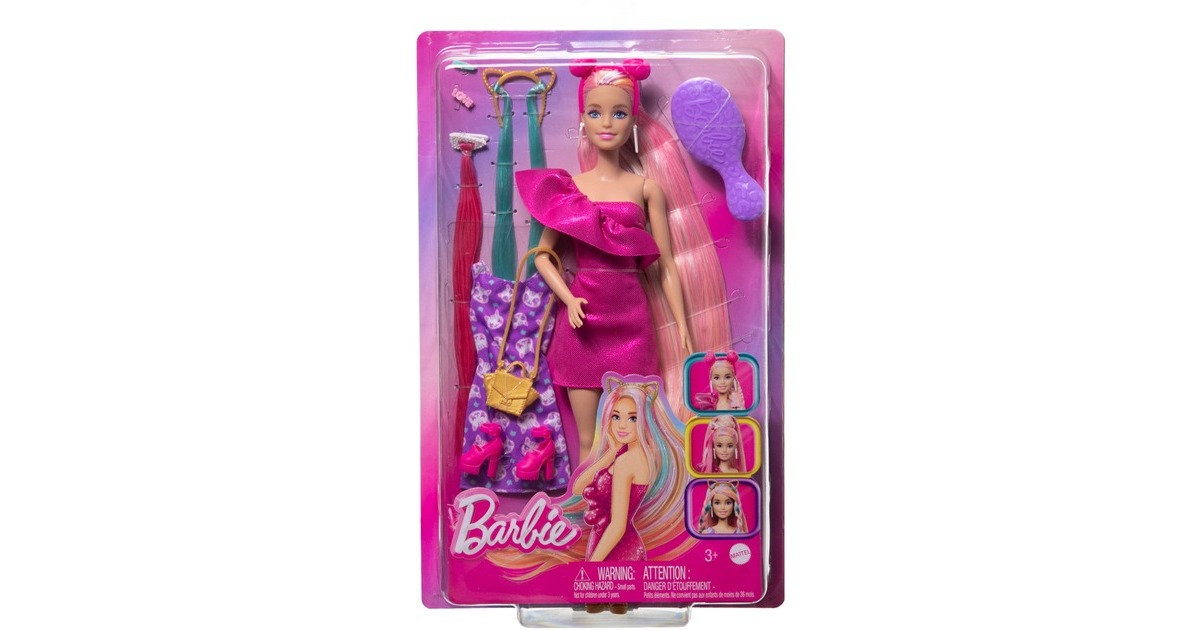 Mattel Barbie Totally Hair Puppe mit Katzenoutfit