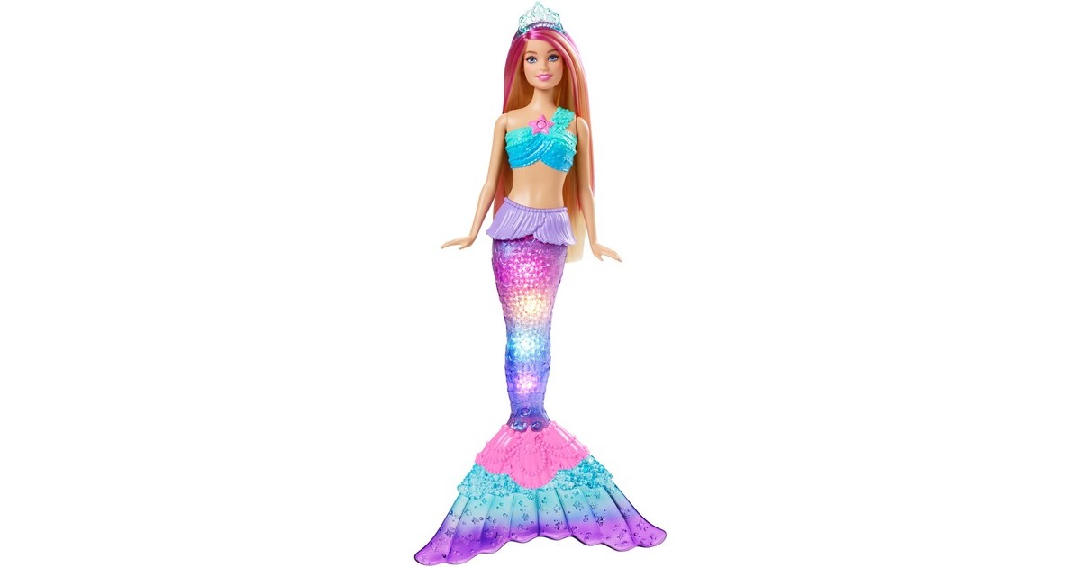 Mattel Barbie Zauberlicht Meerjungfrau Malibu Puppe
