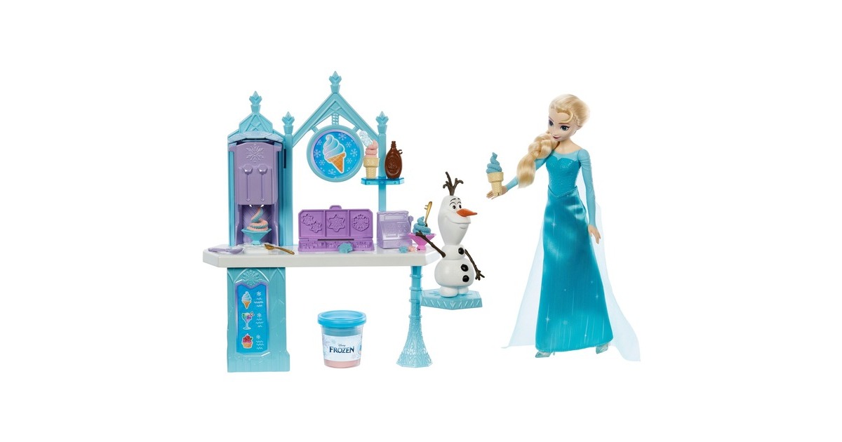 Mattel Disney Die Eiskönigin Elsas und Olafs Eiscreme-Stand, Kulisse