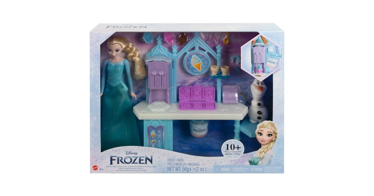 Mattel Disney Die Eiskönigin Elsas und Olafs Eiscreme-Stand, Kulisse
