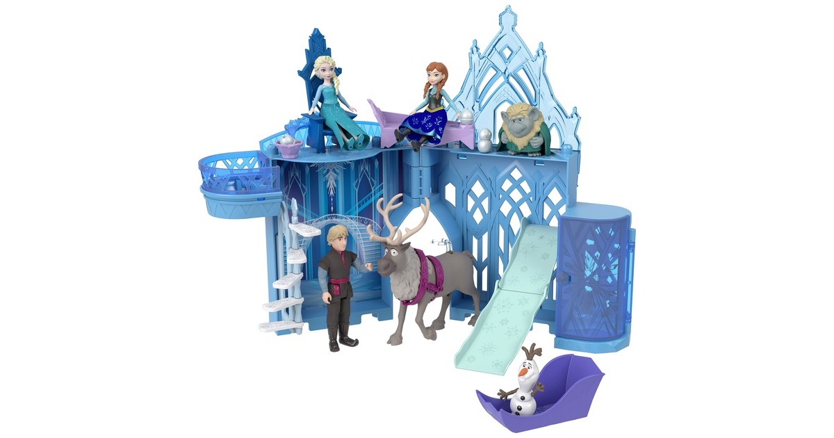 Mattel Disney Die Eiskönigin Steck- und Stapelschlösser: Elsas Eispalast, Spielgebäude