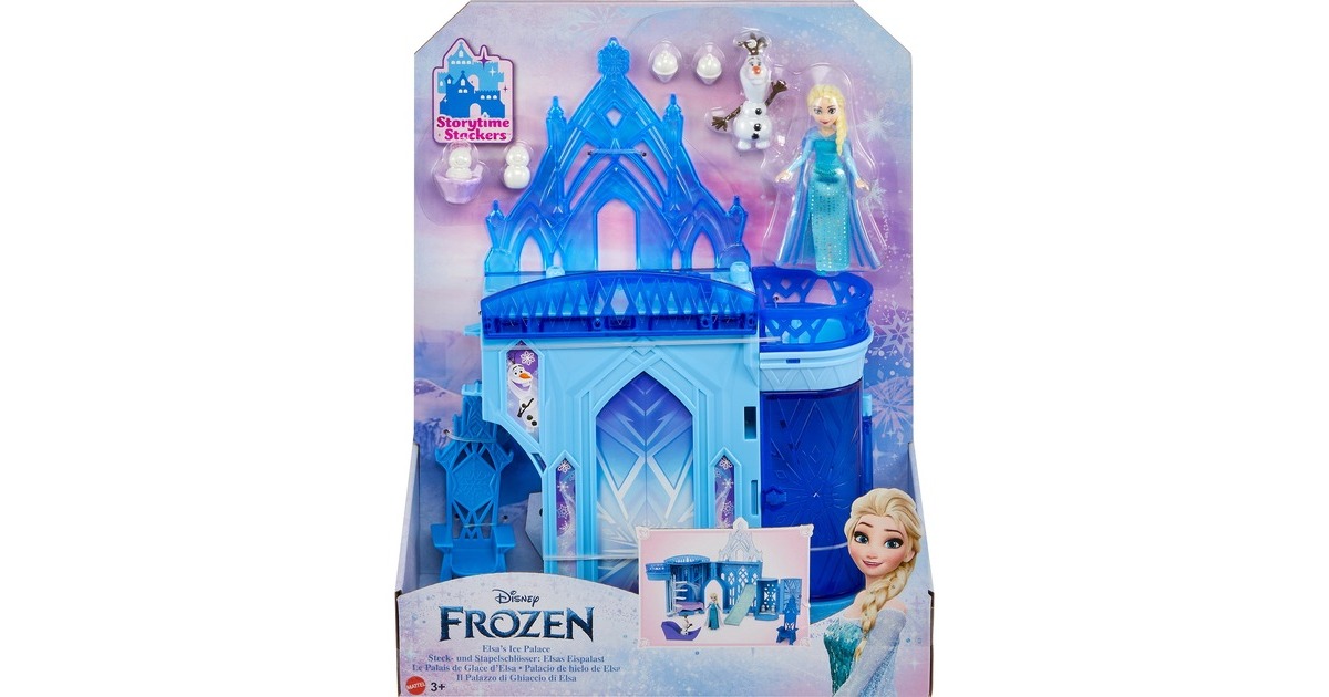 Mattel Disney Die Eiskönigin Steck- und Stapelschlösser: Elsas Eispalast, Spielgebäude