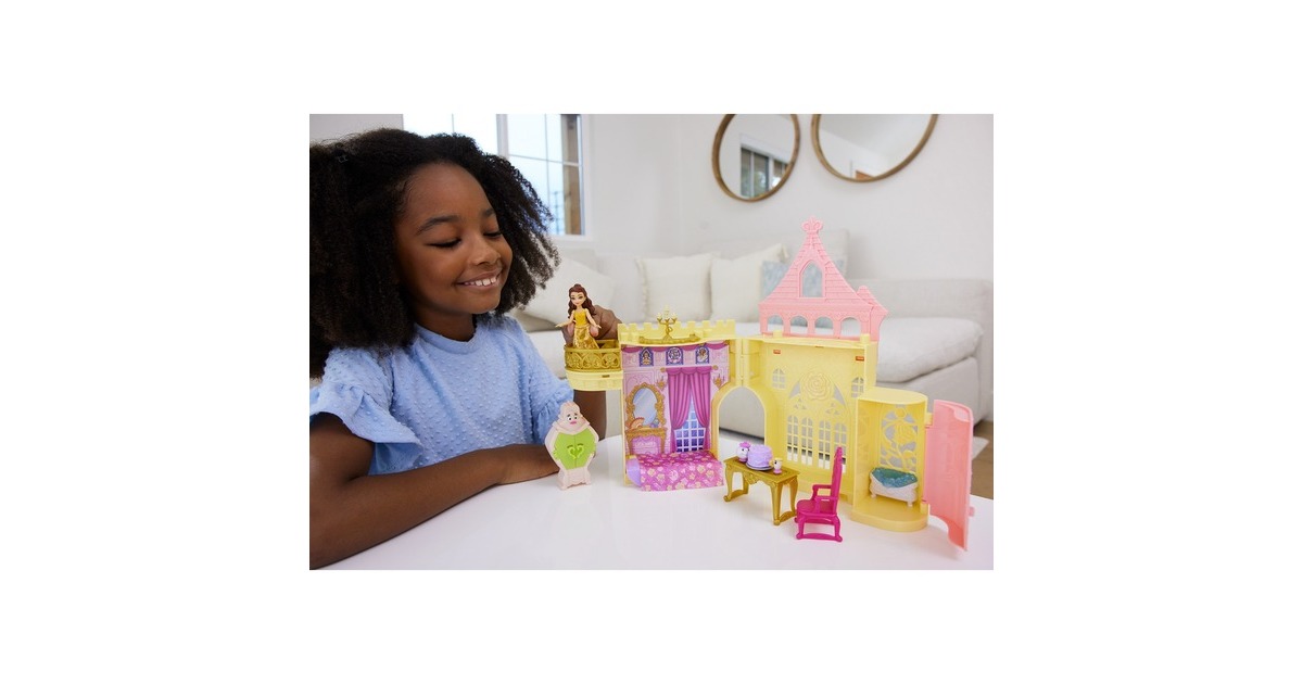 Mattel Disney Prinzessin Belle´s Magical Surprise Castle Playset, Spielgebäude