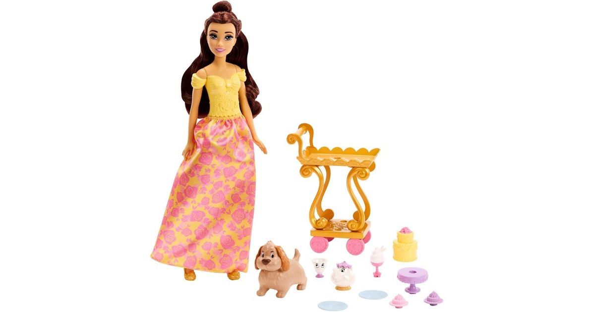 Mattel Disney Prinzessin Belles Teewagen, Spielfigur