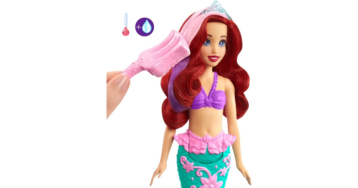 Mattel Disney Prinzessin Hair Feature - Ariel, Spielfigur