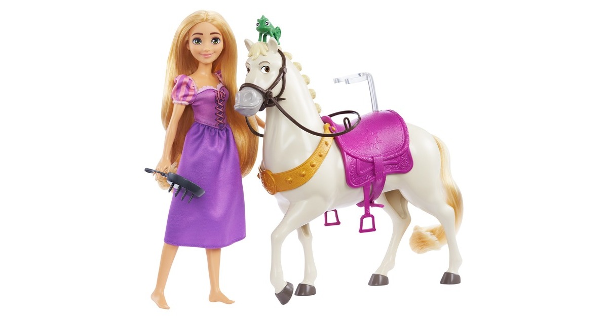 Mattel Disney Prinzessin Rapunzel & Maximus, Spielfigur