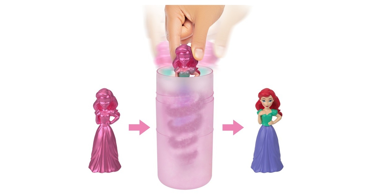Mattel Disney Prinzessin Small Dolls Royal Color Reveal Sortiment Welle 1, Spielfigur(sortierter Artikel)