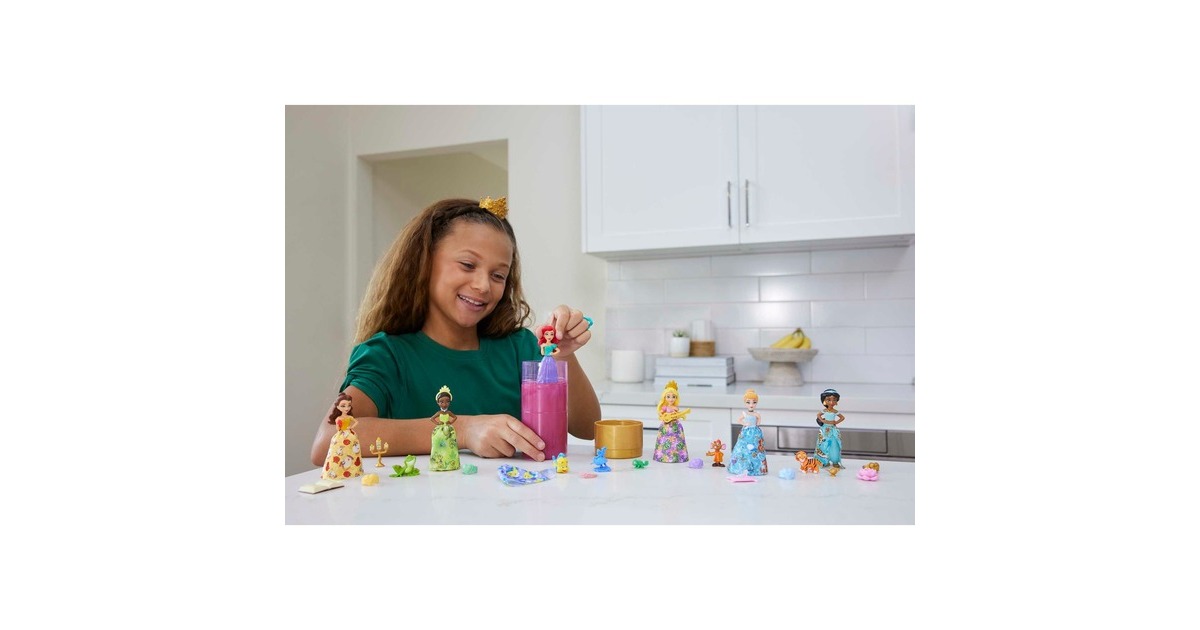 Mattel Disney Prinzessin Small Dolls Royal Color Reveal Sortiment Welle 1, Spielfigur(sortierter Artikel)