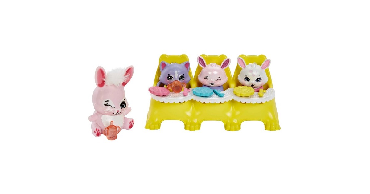 Mattel Enchantimals Baby Bestie Bree Bunny & Twist Bunny, Puppe