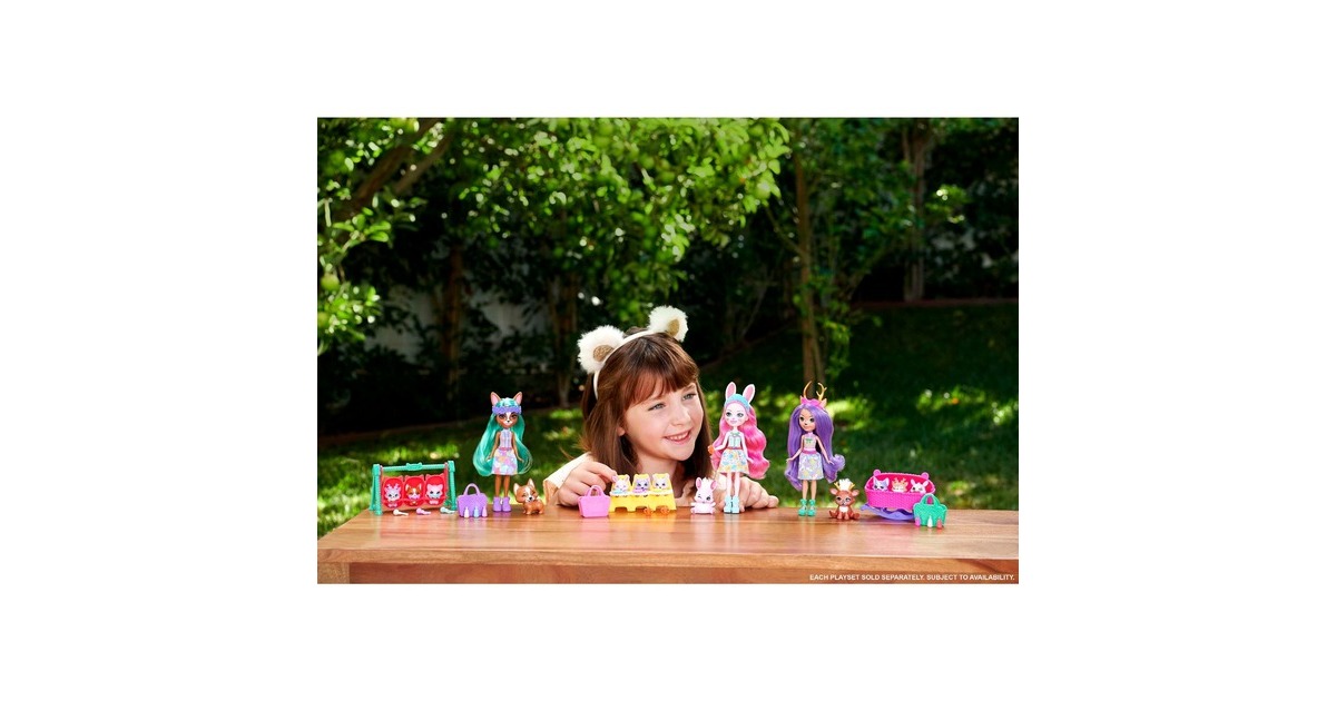 Mattel Enchantimals Baby Bestie Bree Bunny & Twist Bunny, Puppe