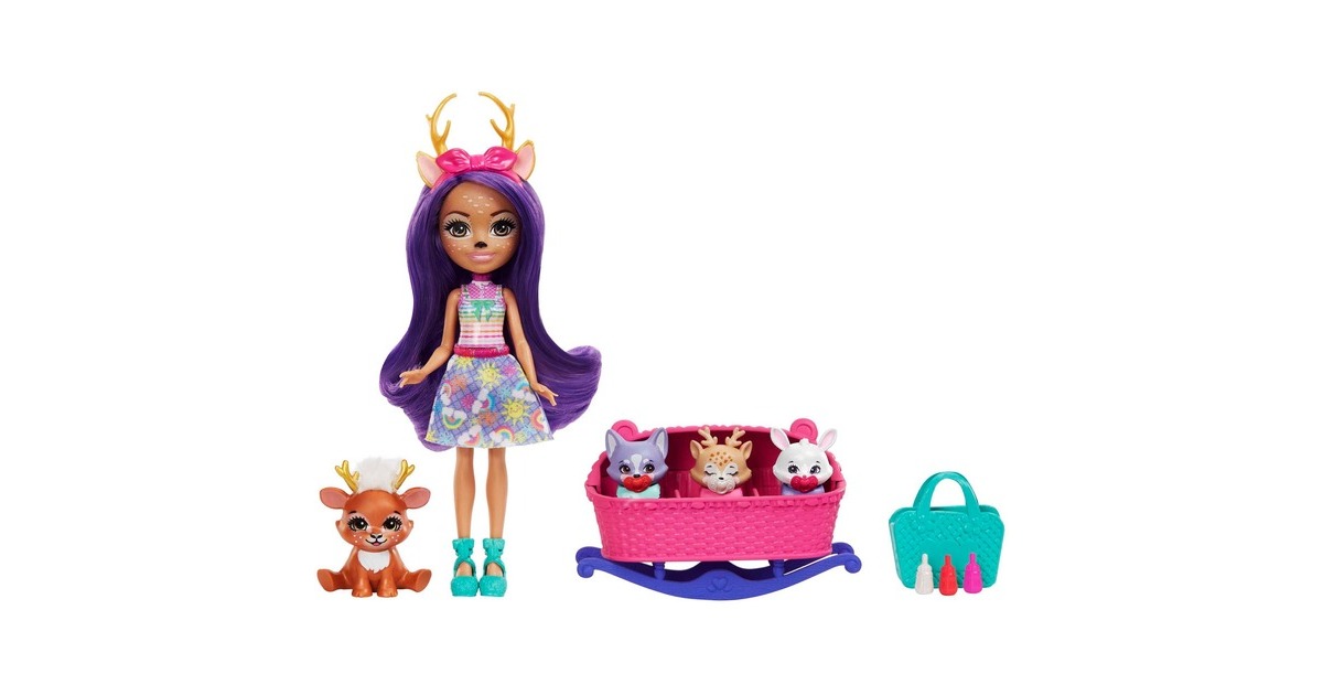 Mattel Enchantimals Baby Bestie Danessa Deer & Sprint, Puppe
