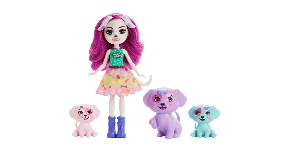 Mattel Enchantimals Dessa Dalmatian Familie, Puppe