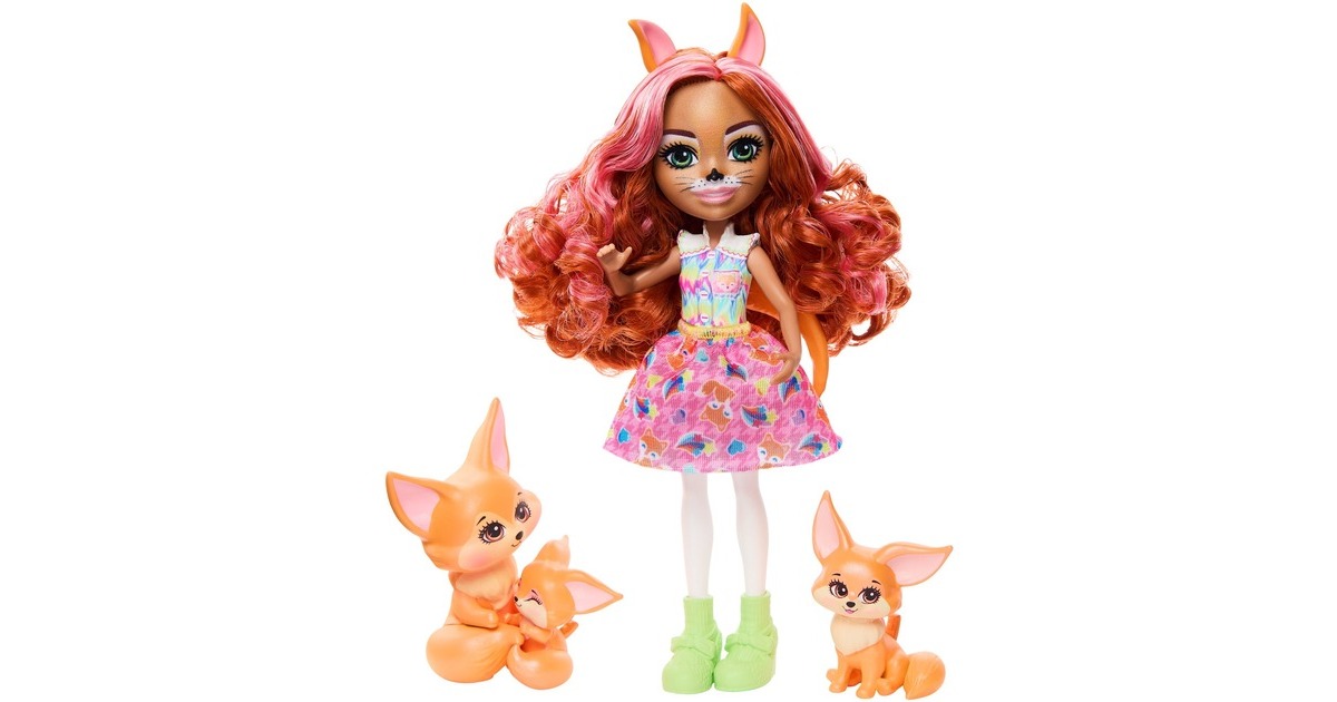 Mattel Enchantimals Filigree Fuchs Familie, Puppe