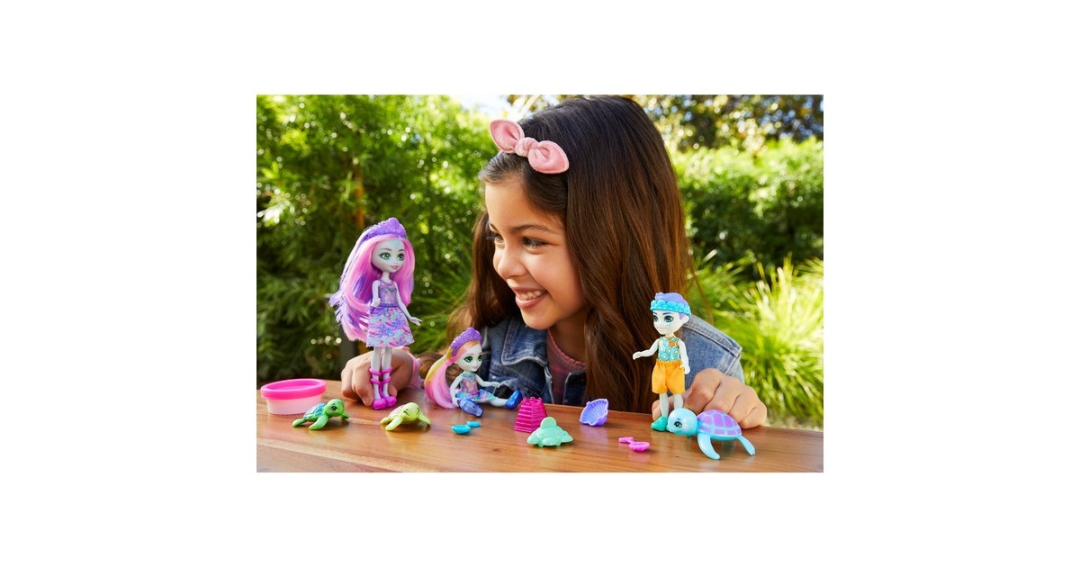 Mattel Enchantimals New Family Turtle Pack, Puppe