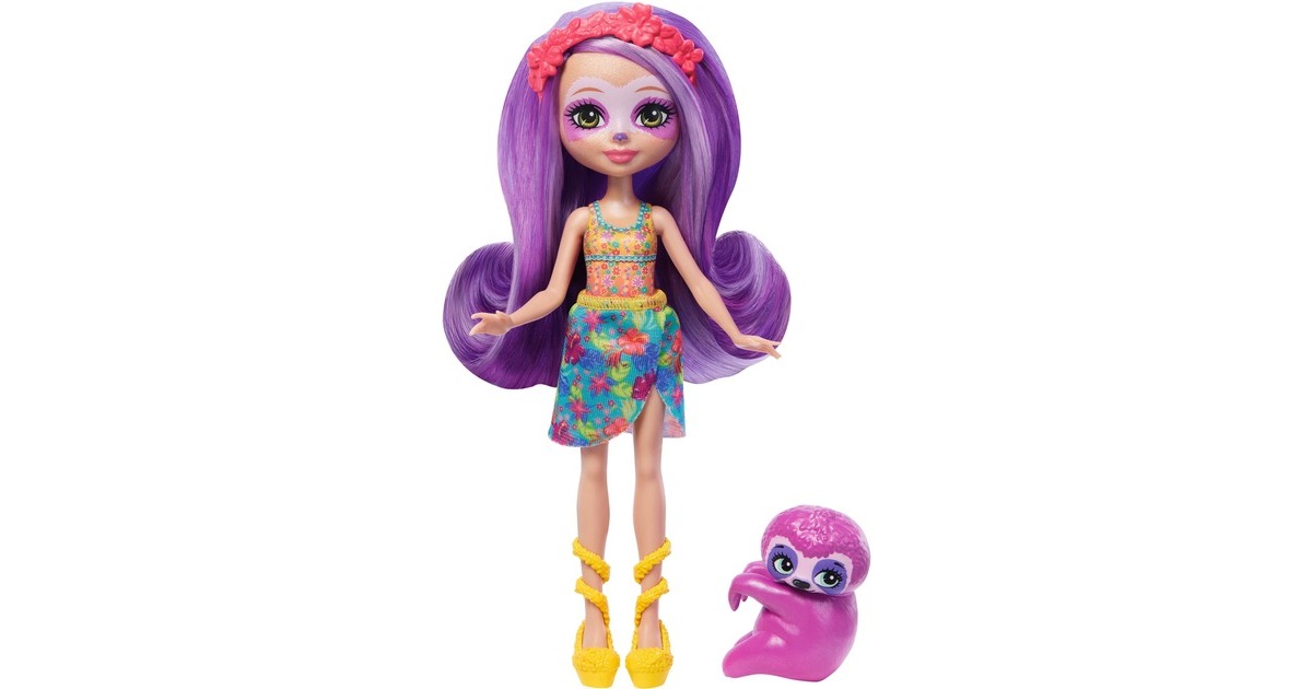 Mattel Enchantimals Sabindra Sloth, Puppe