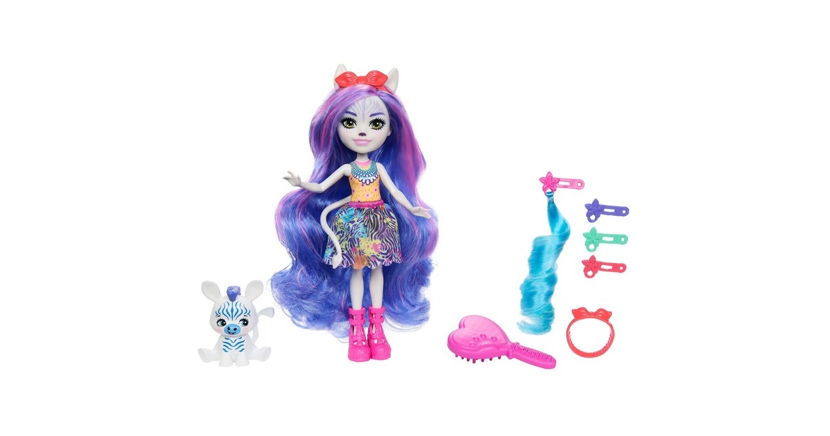 Mattel Enchantimals Zebra Deluxe, Puppe
