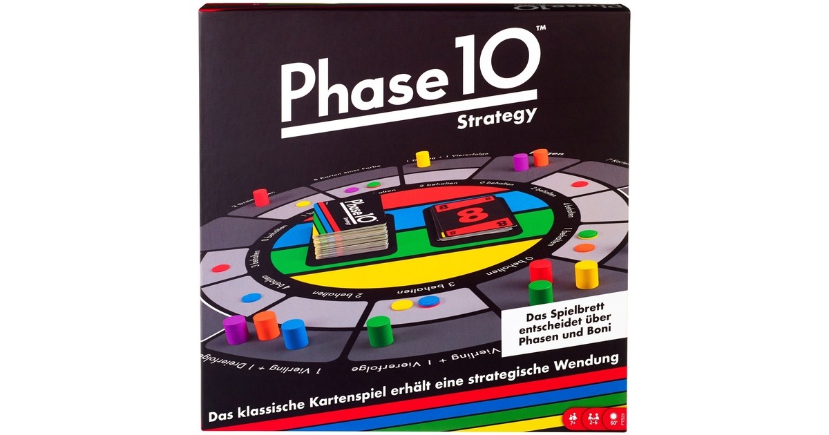 Mattel Games Phase 10 Strategy, Brettspiel