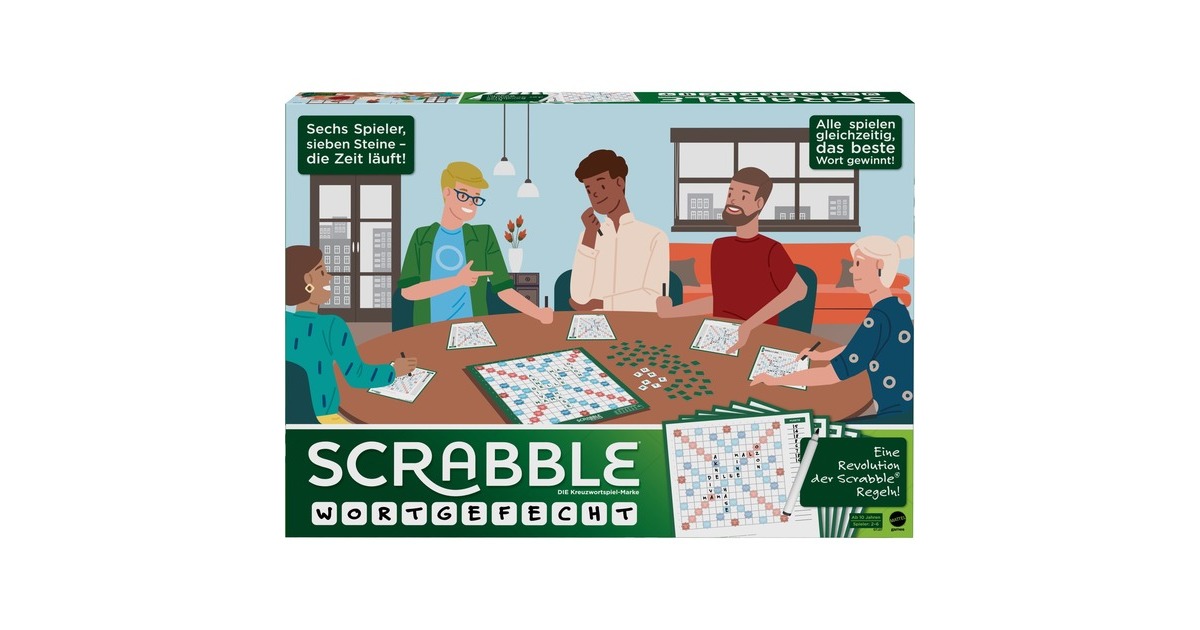 Mattel Games Scrabble Wortgefecht, Brettspiel