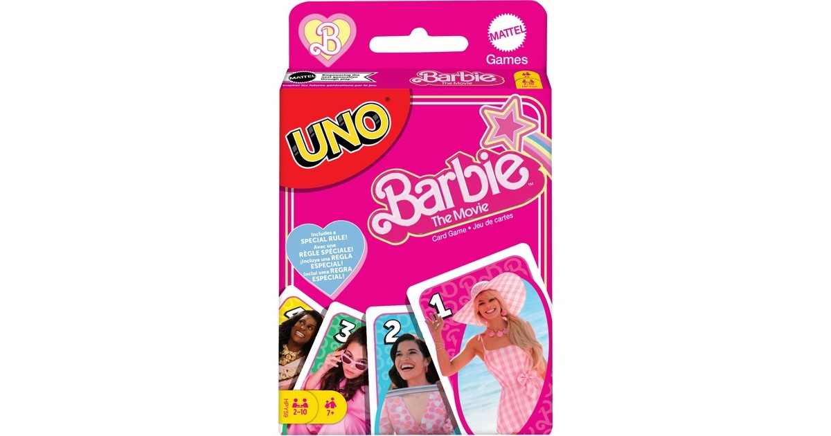Mattel Games UNO Barbie The Movie, Kartenspiel