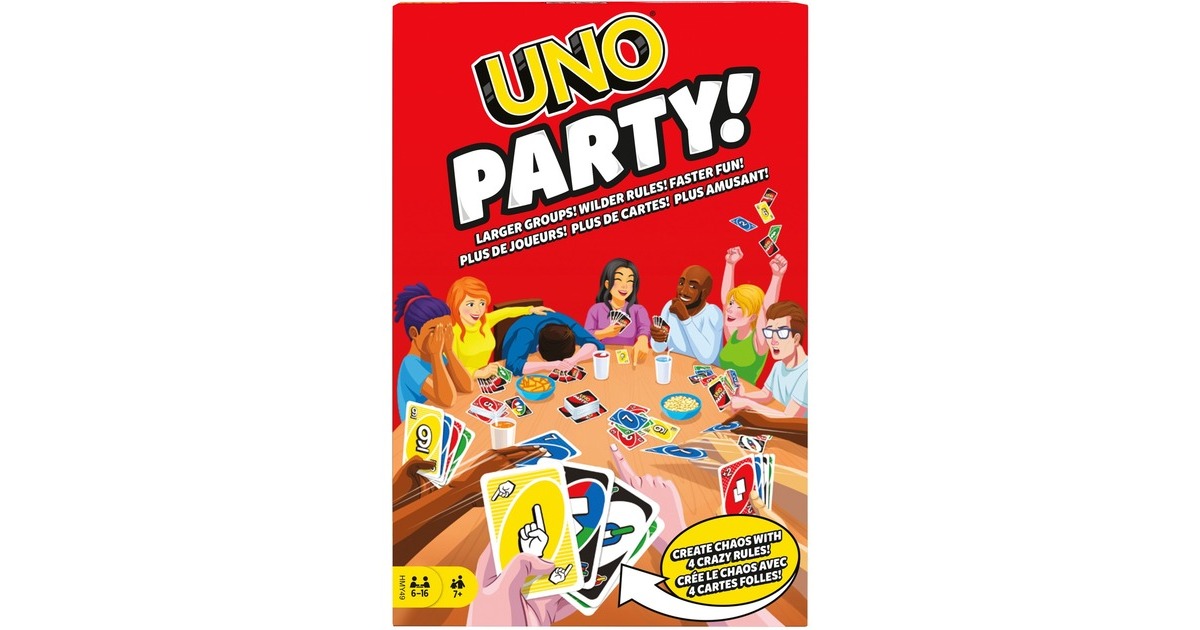 Mattel Games UNO Party, Kartenspiel
