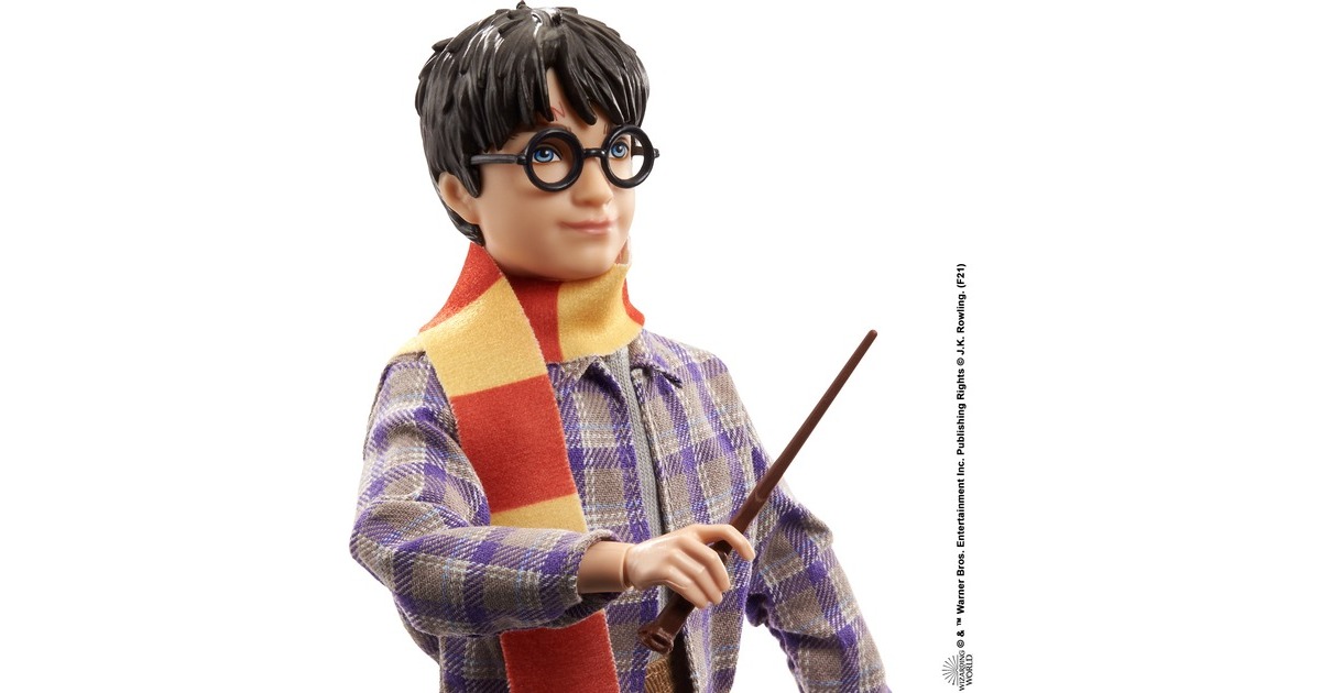 Mattel Harry Potter Gleis 9 3/4 Spielset mit Harry Potter Puppe & Hedwig Figur