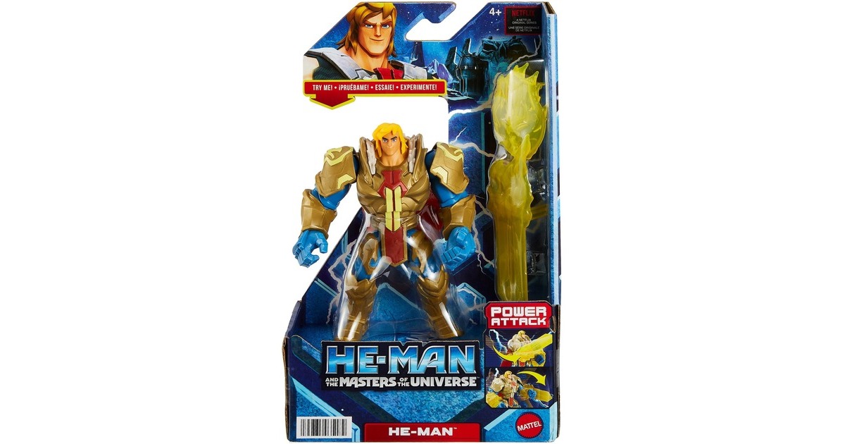 Mattel He-Man and the Masters of the Universe Deluxe Figur He-Man, Spielfigur
