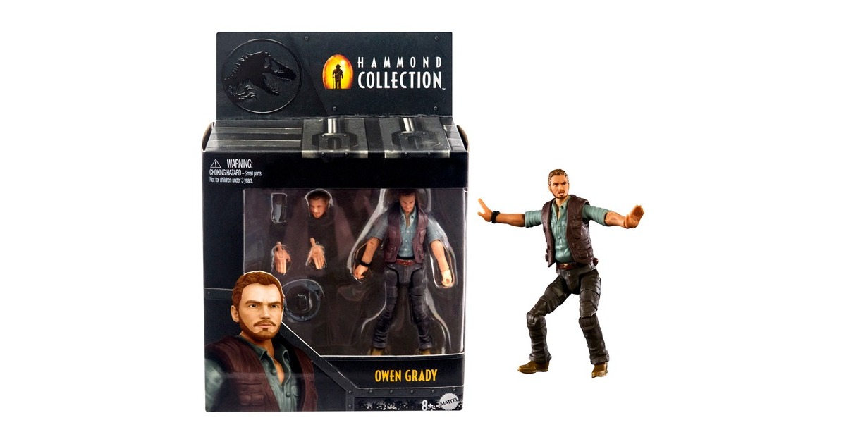 Mattel Jurassic World Hammond Collection - Owen Grady, Spielfigur