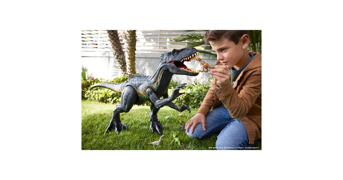Mattel Jurassic World NEW Super Colossal Indoraptor, Spielfigur