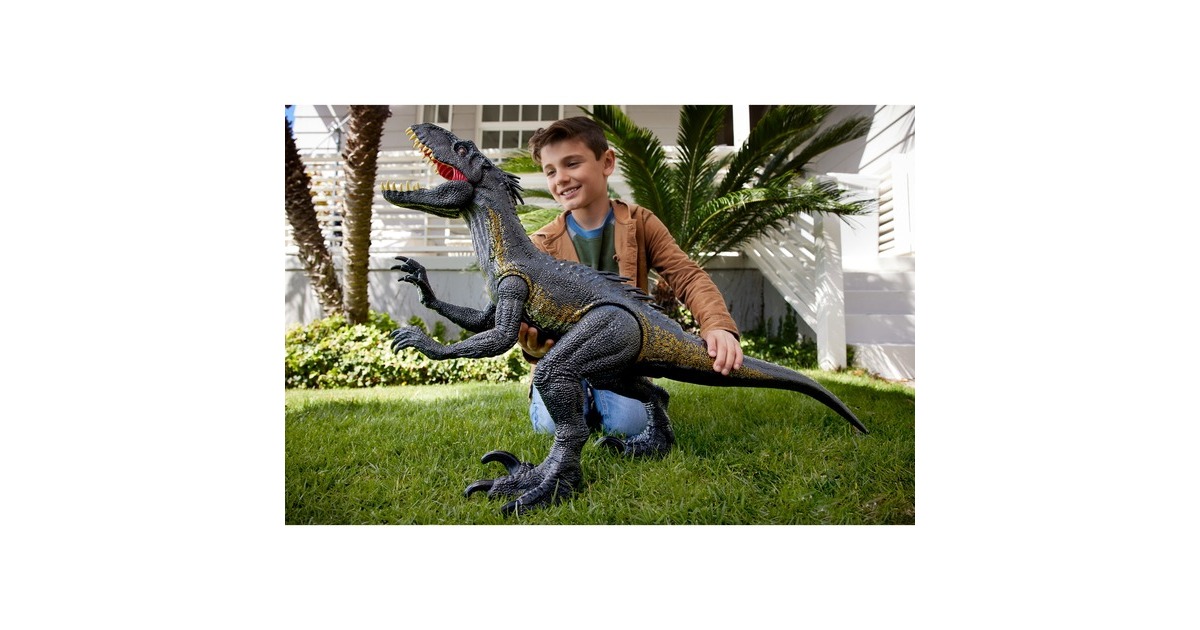 Mattel Jurassic World NEW Super Colossal Indoraptor, Spielfigur