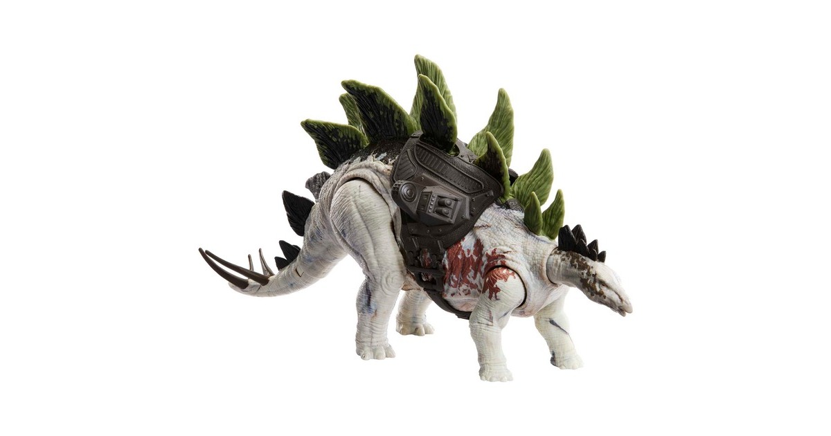 Mattel Jurassic World New Large Trackers - Stegosaurus, Spielfigur