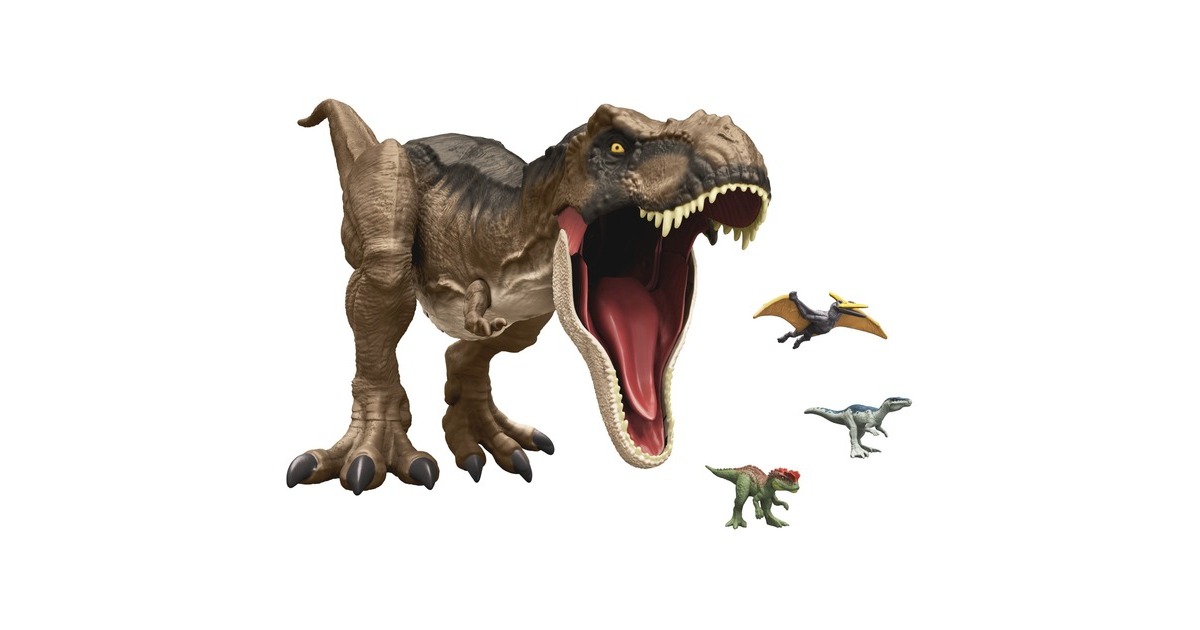 Mattel Jurassic World Riesendino Tyrannosaurus-Rex, Spielfigur