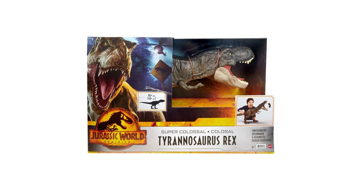 Mattel Jurassic World Riesendino Tyrannosaurus-Rex, Spielfigur