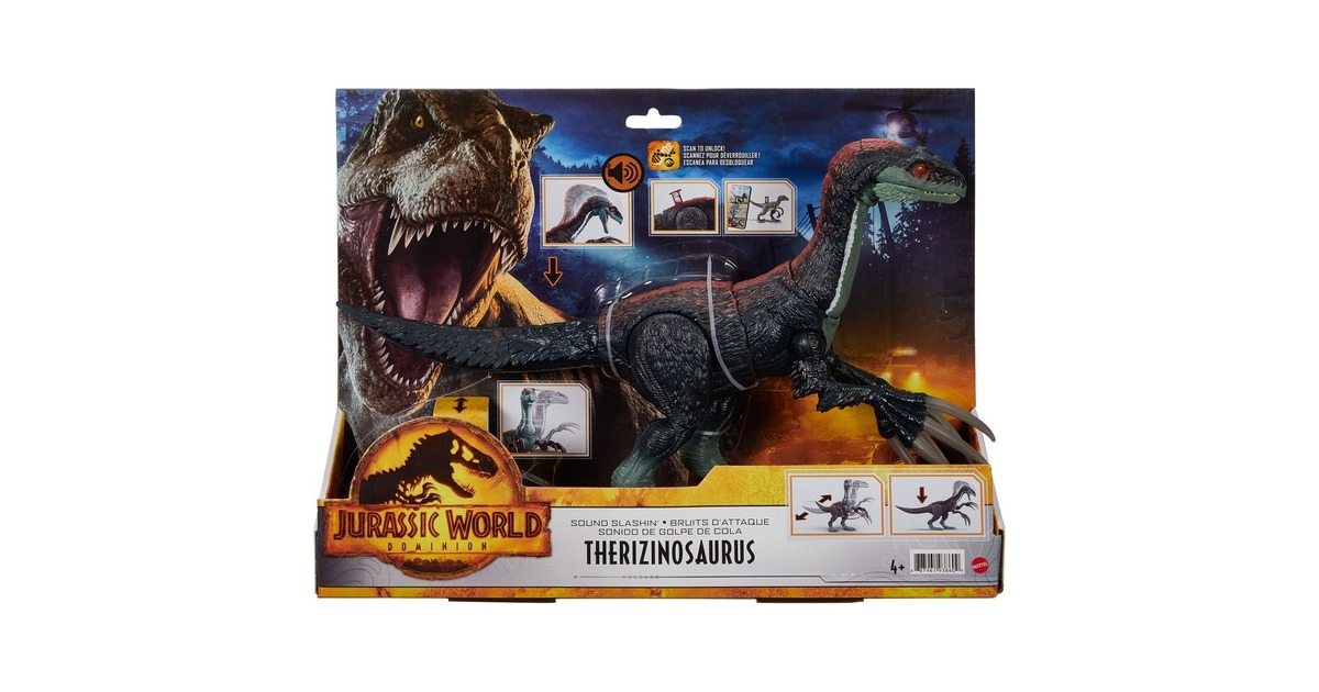 Mattel Jurassic World Sound Slashin' Therizinosaurus, Spielfigur