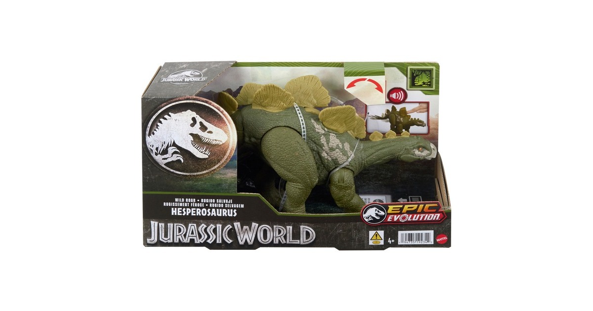 Mattel Jurassic World Wild Roar Hesperosaurus, Spielfigur