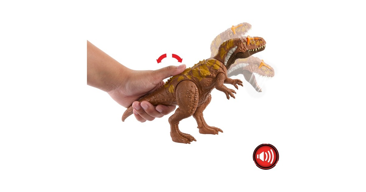 Mattel Jurassic World Wild Roar Megalosaurus, Spielfigur