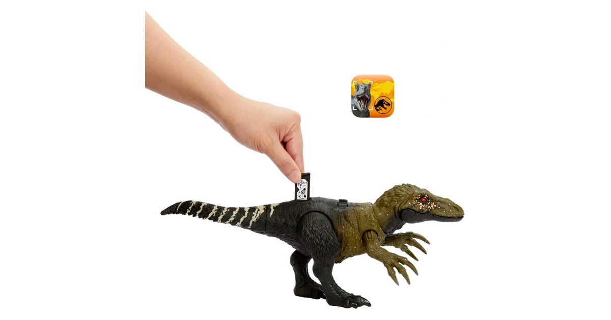 Mattel Jurassic World Wild Roar Orkoraptor, Spielfigur