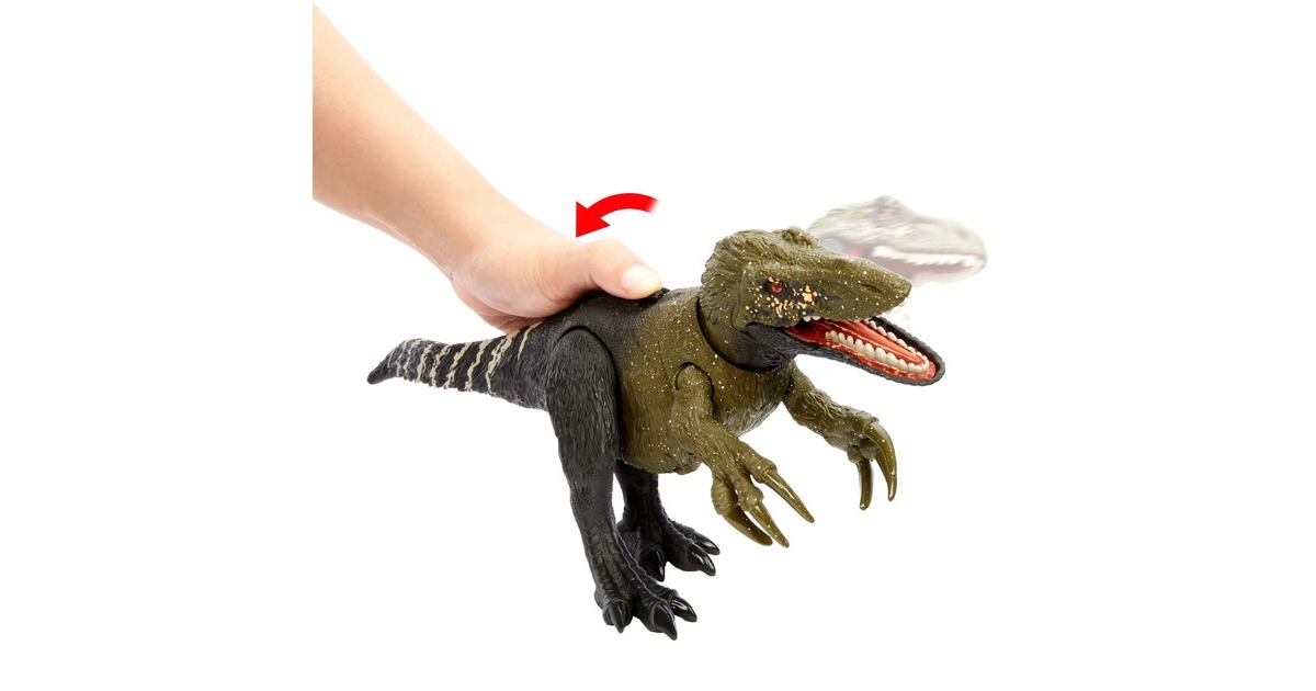 Mattel Jurassic World Wild Roar Orkoraptor, Spielfigur
