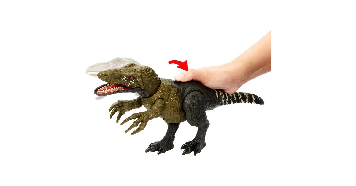 Mattel Jurassic World Wild Roar Orkoraptor, Spielfigur
