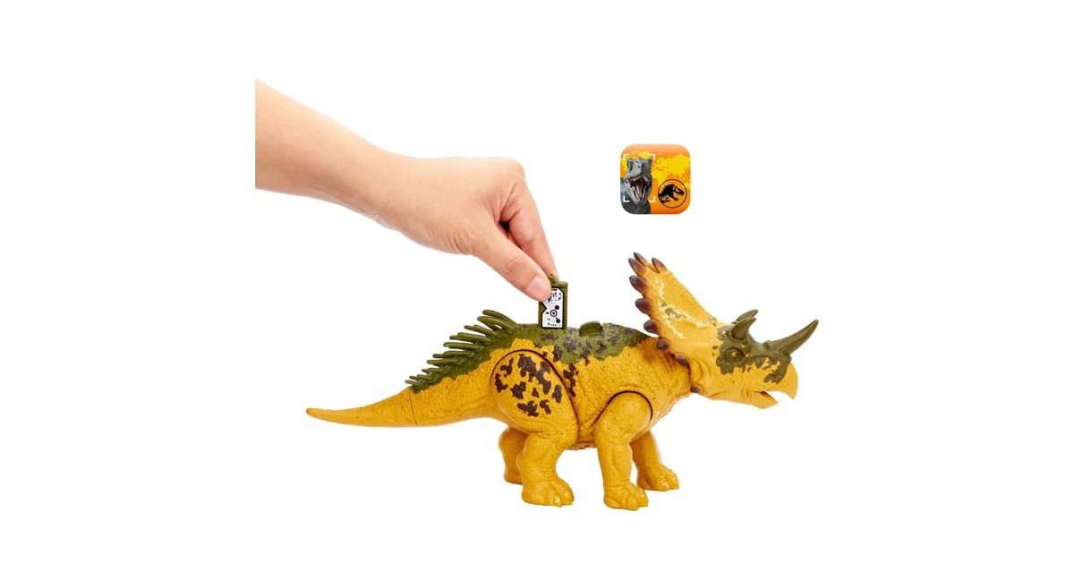 Mattel Jurassic World Wild Roar Regaliceratops, Spielfigur