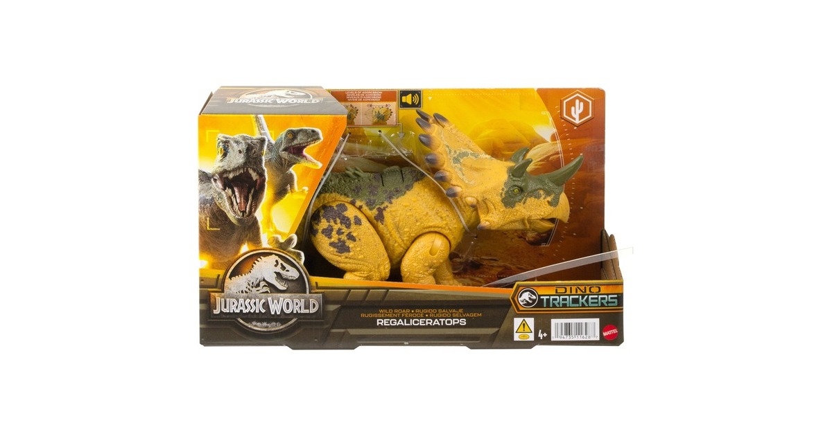 Mattel Jurassic World Wild Roar Regaliceratops, Spielfigur