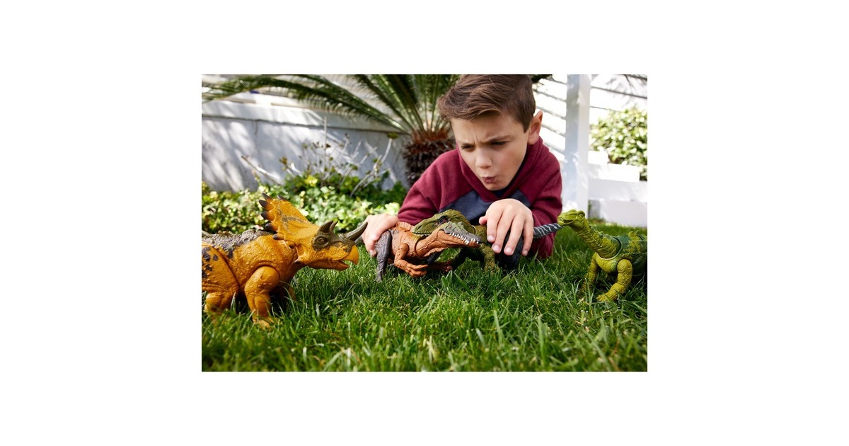 Mattel Jurassic World Wild Roar Regaliceratops, Spielfigur