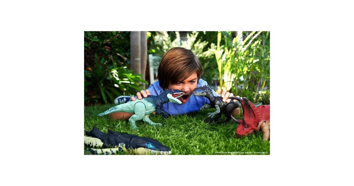 Mattel Jurassic World Wild Roar - Diabloceratops, Spielfigur