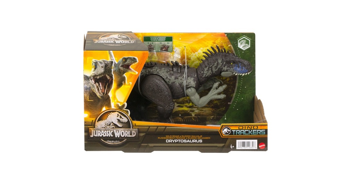 Mattel Jurassic World Wild Roar - Dryptosaurus, Spielfigur