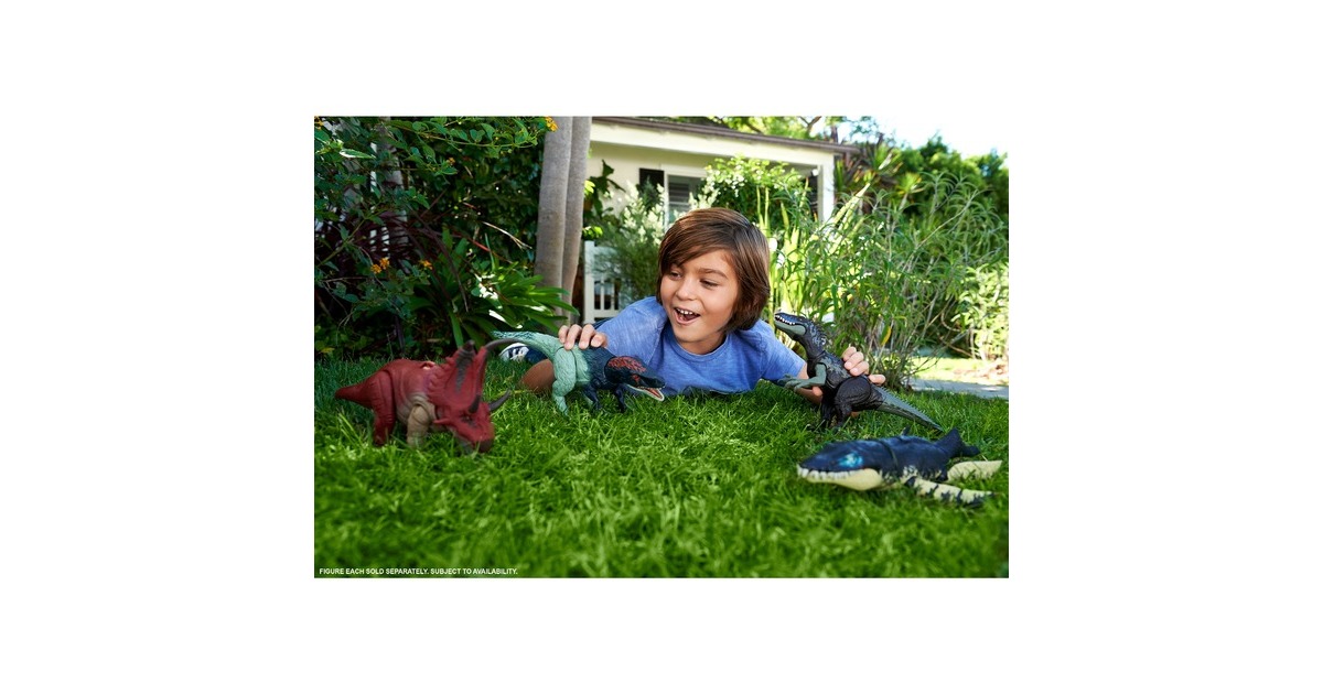 Mattel Jurassic World Wild Roar - Dryptosaurus, Spielfigur