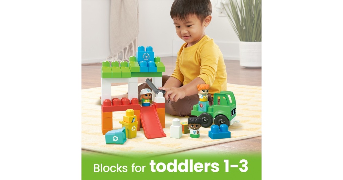 Mattel MEGA BLOKS Green Town Ozean-Reinigungsteam, Konstruktionsspielzeug