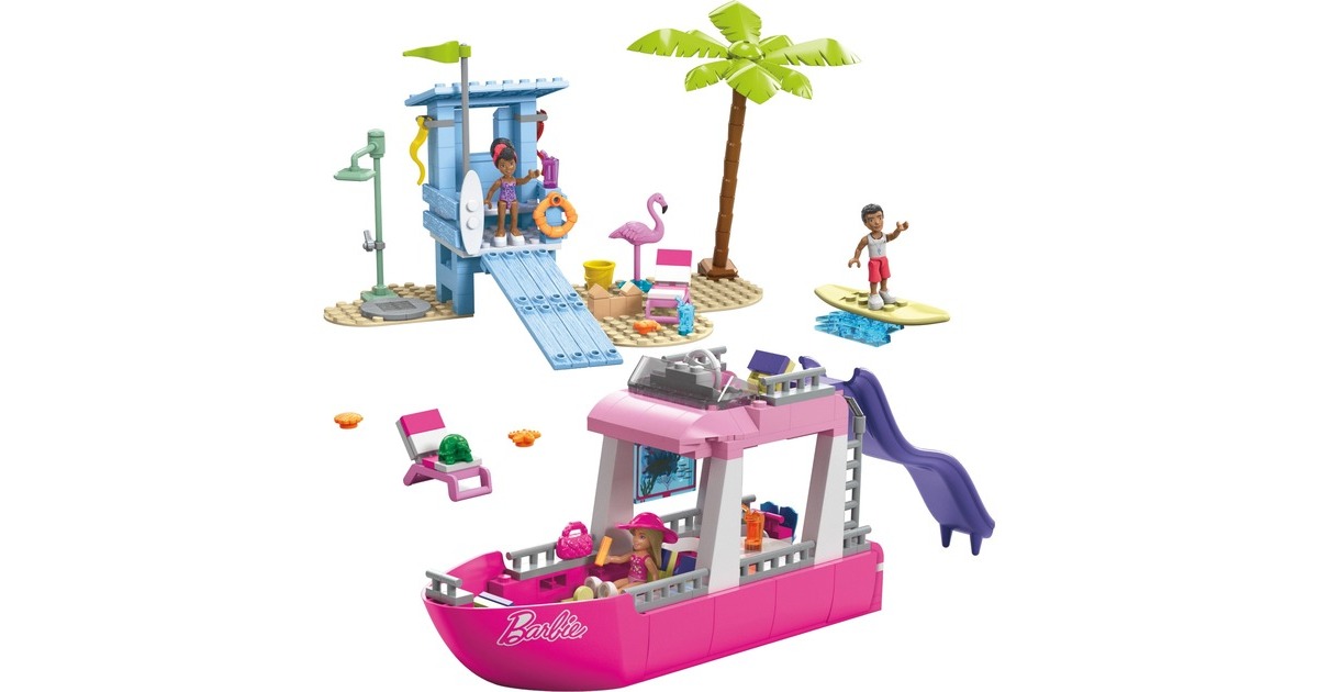 Mattel MEGA Barbie Traum-Boot, Konstruktionsspielzeug