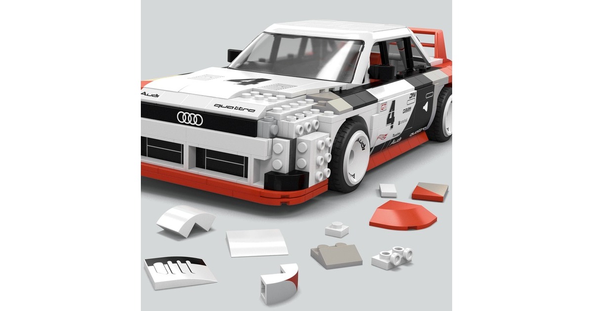 Mattel MEGA Hot Wheels Collector Audi 90 Quattro IMSA GTO, Konstruktionsspielzeug(Maßstab 1:24)