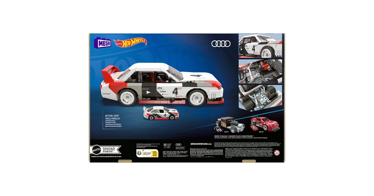 Mattel MEGA Hot Wheels Collector Audi 90 Quattro IMSA GTO, Konstruktionsspielzeug(Maßstab 1:24)